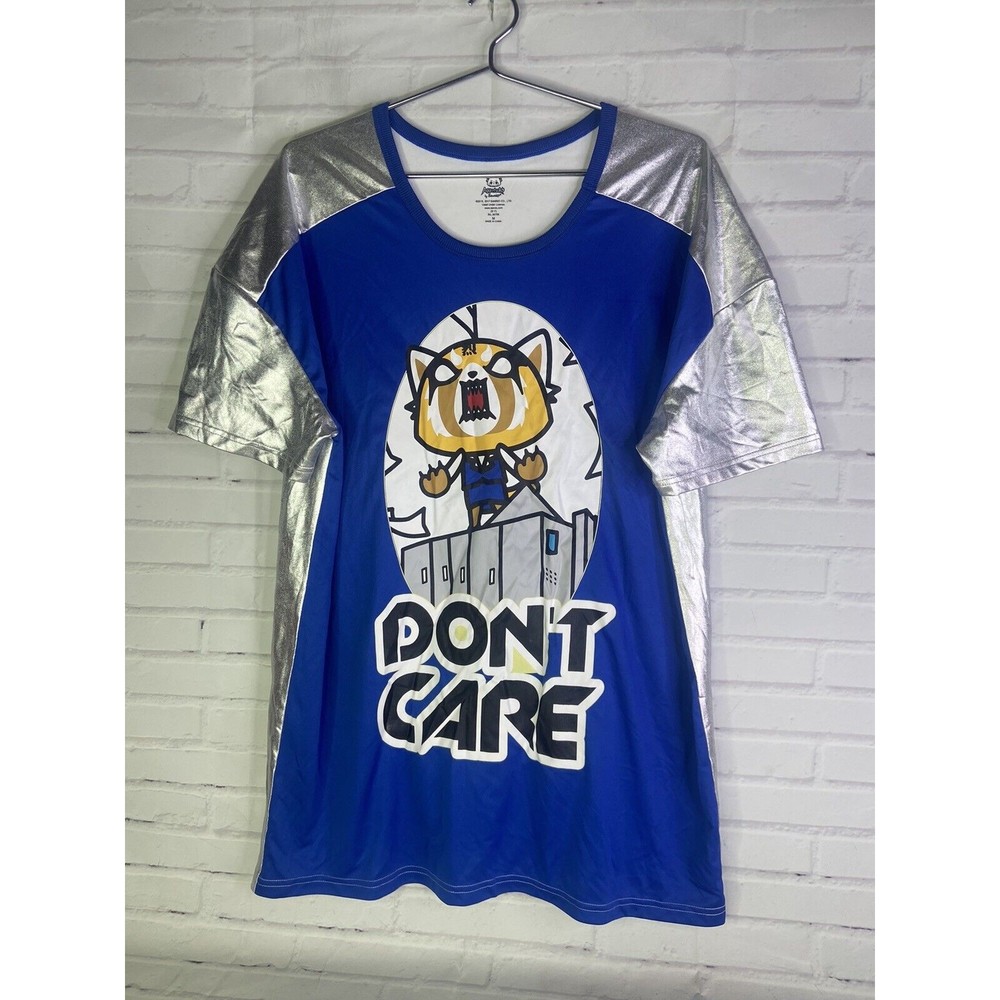 Aggretsuko Anime Logo Japanese Musical Comedy Logo Top Womens Juniors Size M